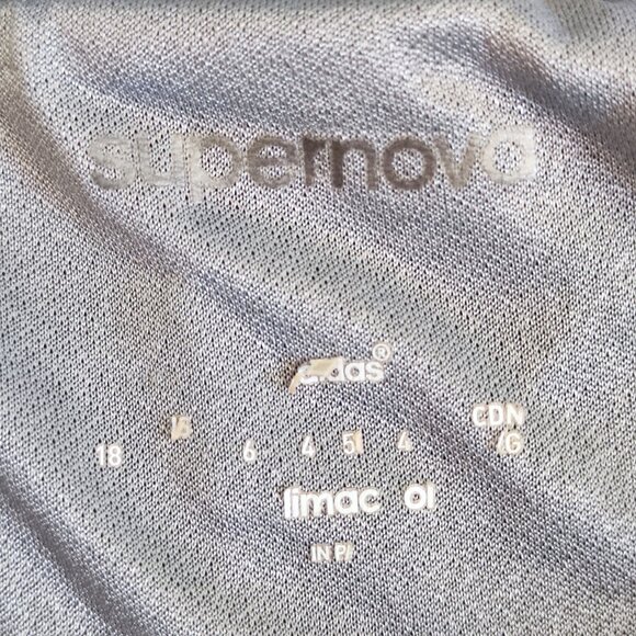 Adidas Supernova athletic short grey with 3 light grey stripes women's size L - Picture 4 of 12